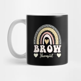 Vintage Brow Therapist Tech Retro Brow Artist Esthetician Mug